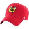 '47 BRAND 47 Brand Chicago Blackhawks Clean Up Adjustable Hat