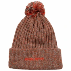 Bauer New Era Team Marl Pom Knit Orange Beanie