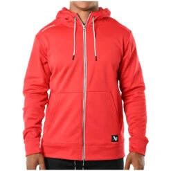 Bauer Team Fleece Red Zip Hoodie