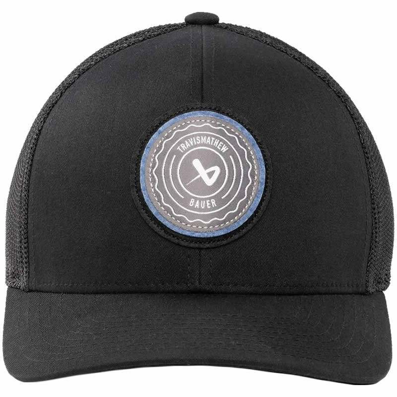 Bauer X TravisMathew BA Patch Black Snapback Hat - Image 3