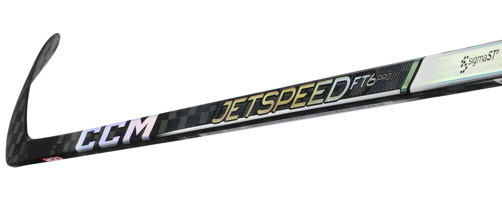 CCM JetSpeed FT6 Pro Chrome Grip Hockey Stick - JUNIOR - Image 3