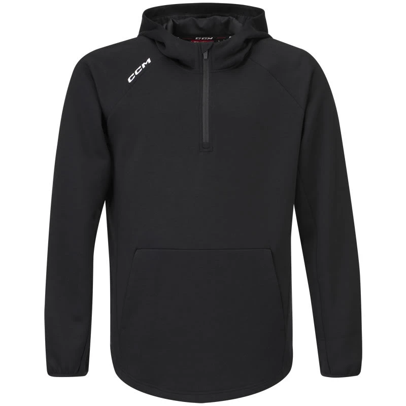 CCM Premium Tech Fleece Black 1/4 Zip Hoodie